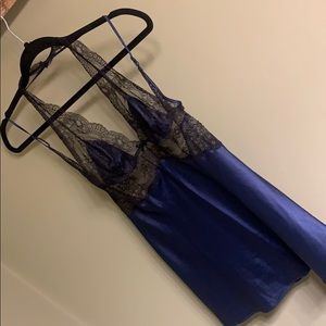 Satin and lace babydoll. Nwt